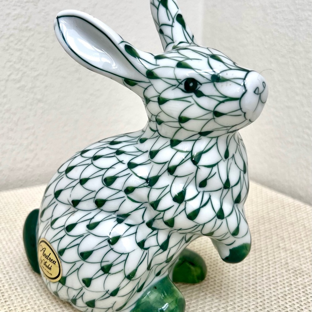 Bunny Patch - Andrea by Sadek Green Fishnet Bunny